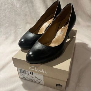 Clarks Women's Classic Black Heels